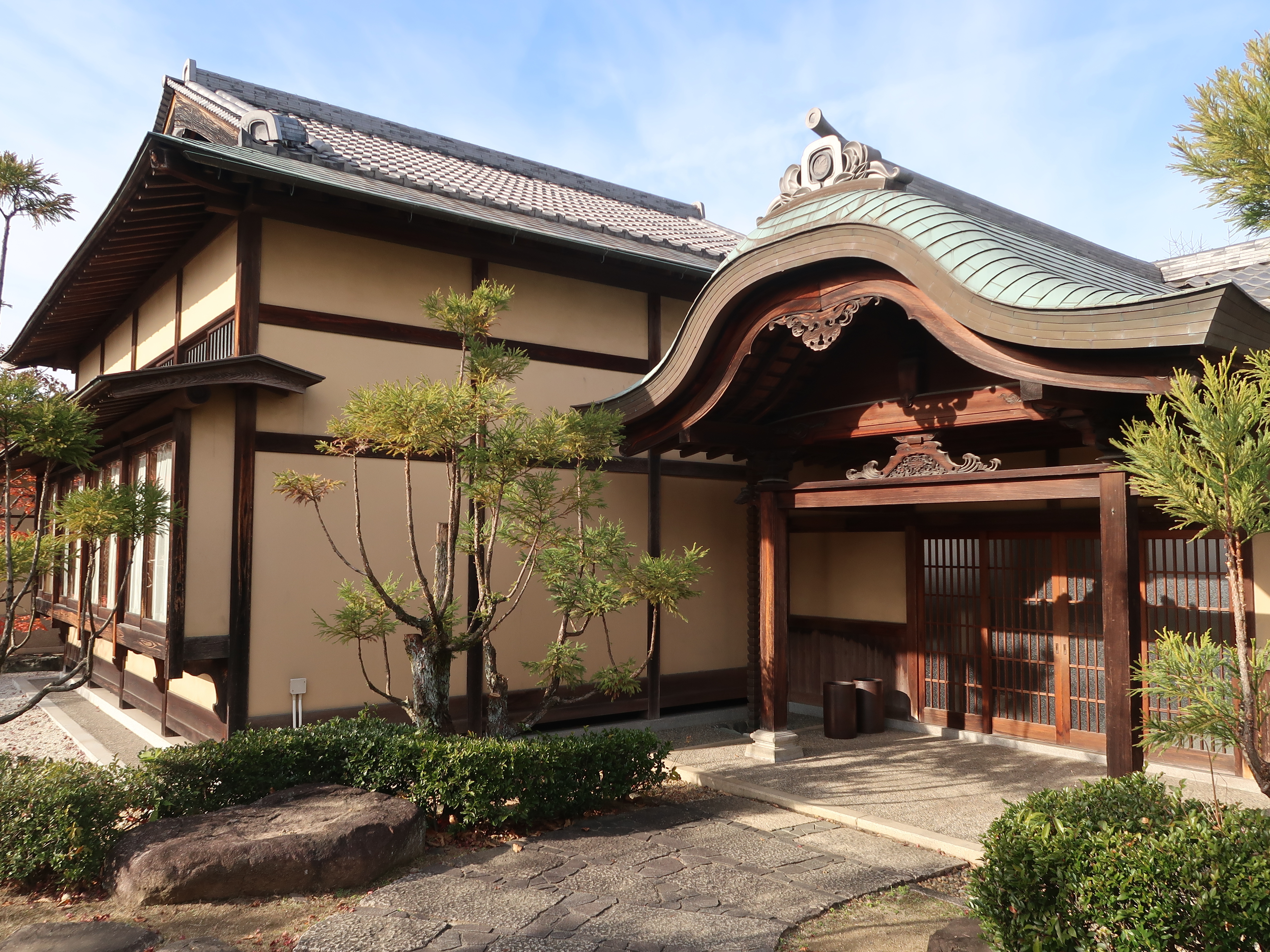 姫路文学館 望景亭 玄関(徳重)